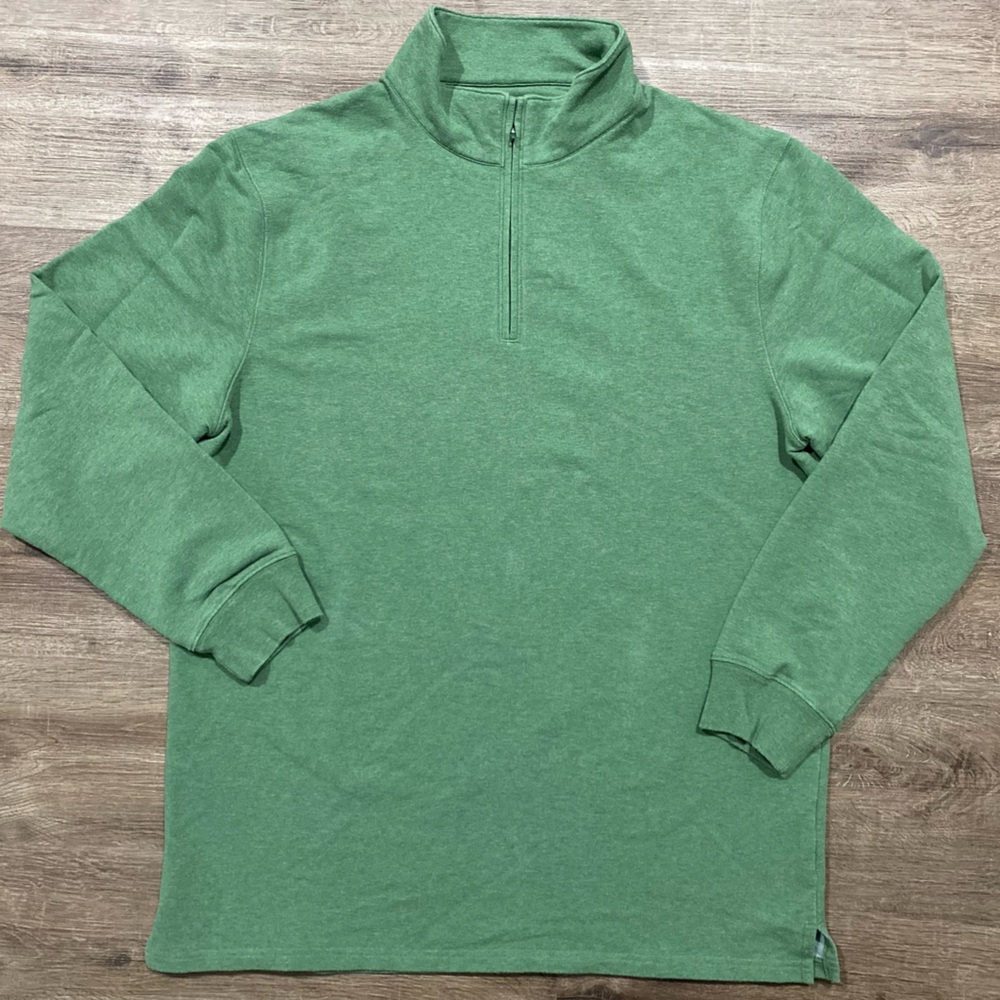 Men’s Pendleton 1/4 Zip Sweater Green Size XL